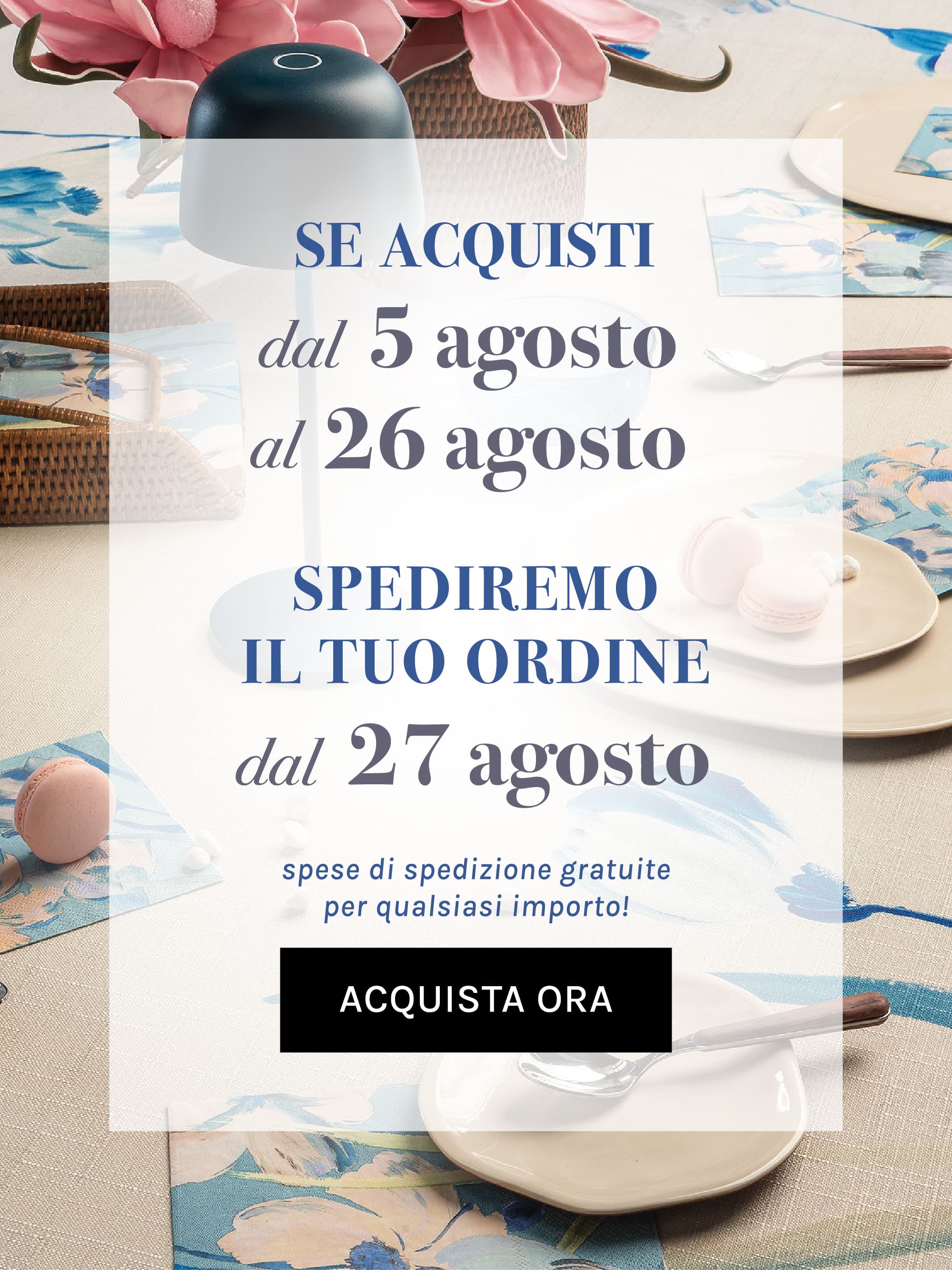 CHIUSURA AGOSTO