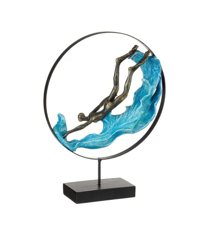 Scultura decorativa nuotatore