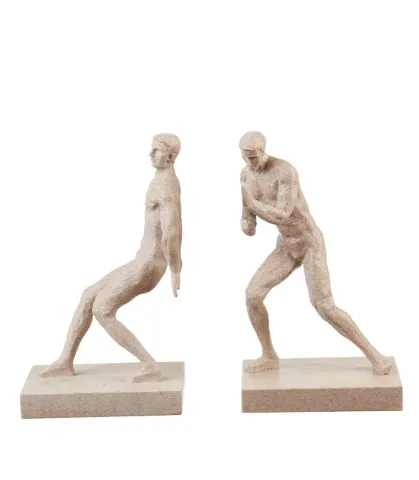 Fermalibri scultura uomo - set 2 pz