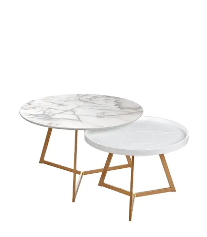 Tavolini tondi - set 2 pz
