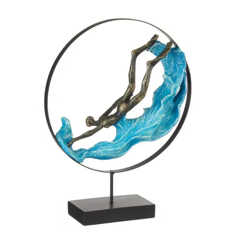 SCULTURA DECORATIVA NUOTATORE