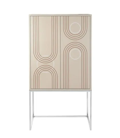 Mobile alto con ante decoro geometrico
