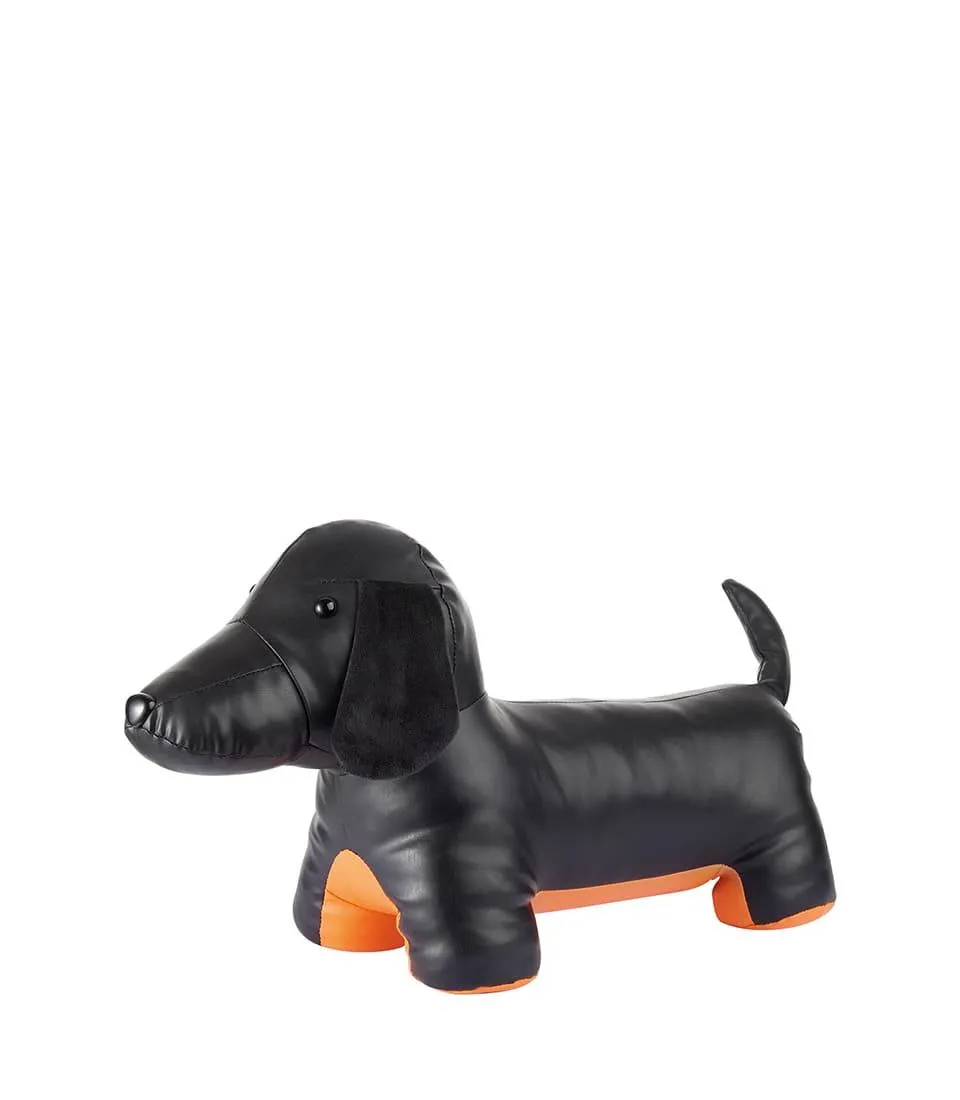 DOOR STOPPER DOG, BLACK