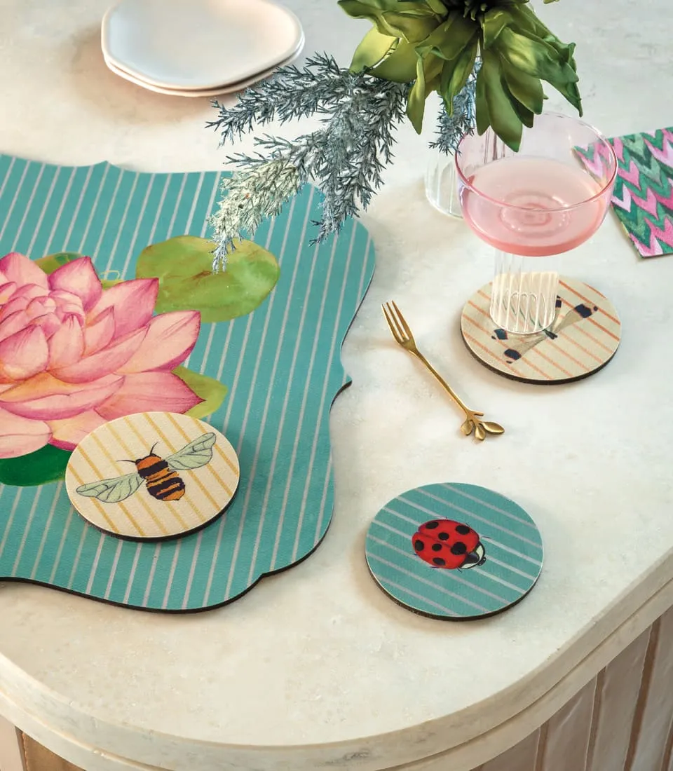 Sottobicchiere ottanio - Libellula