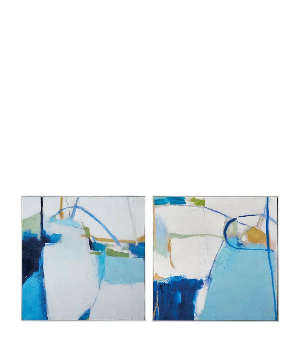 Painting 100x100 with frame - Set 2 pcs. (200x100)