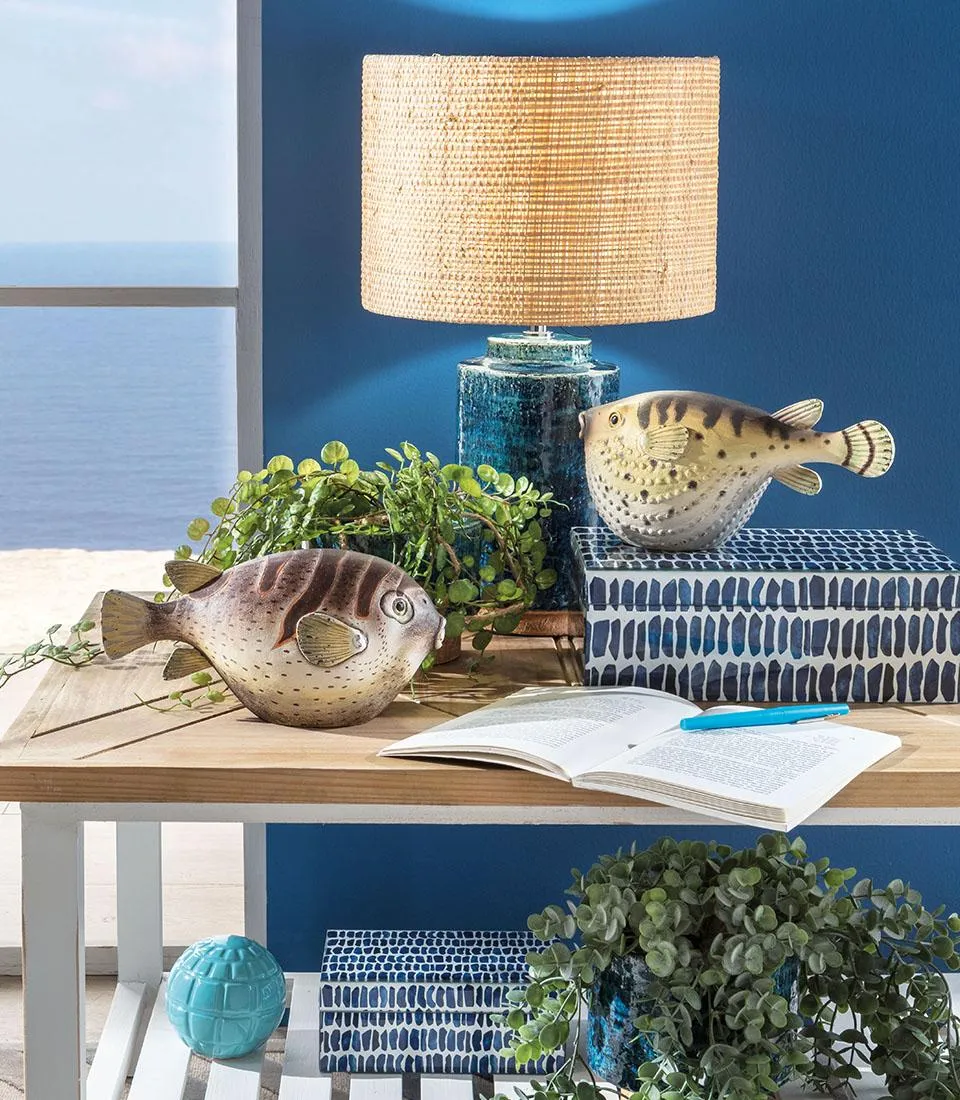 Decorative Banded Puffer Fish