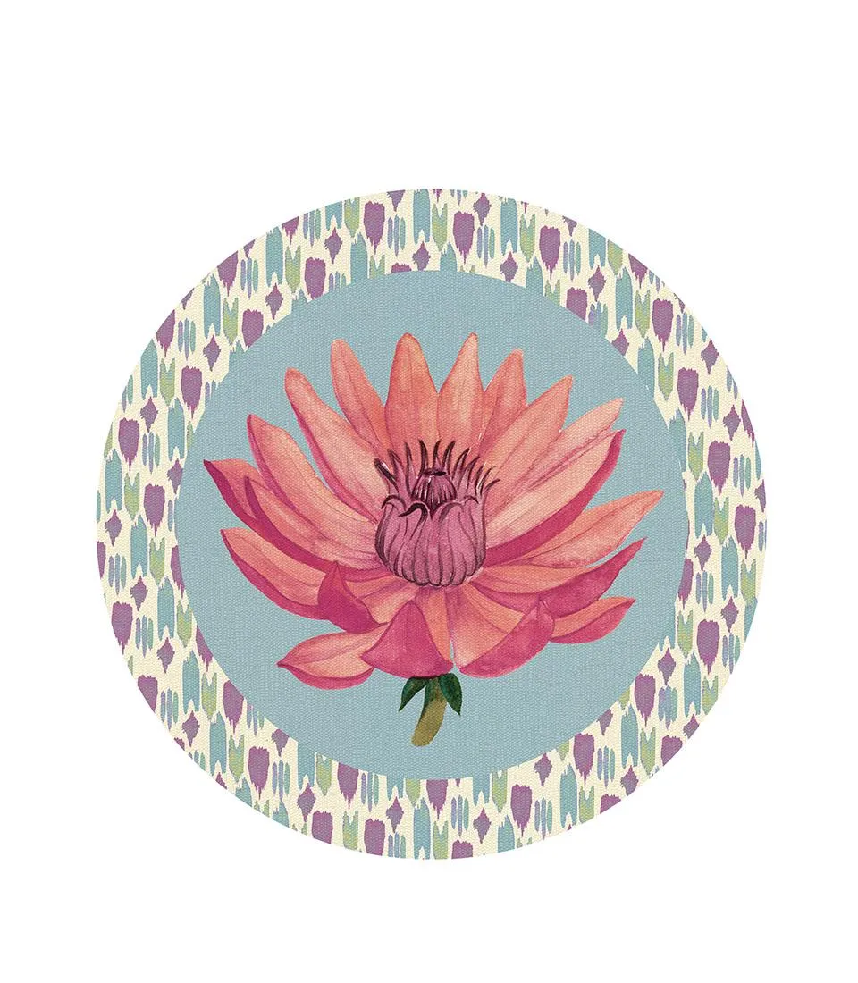 Rigid Placemat, light blue - Riflessi di Loto