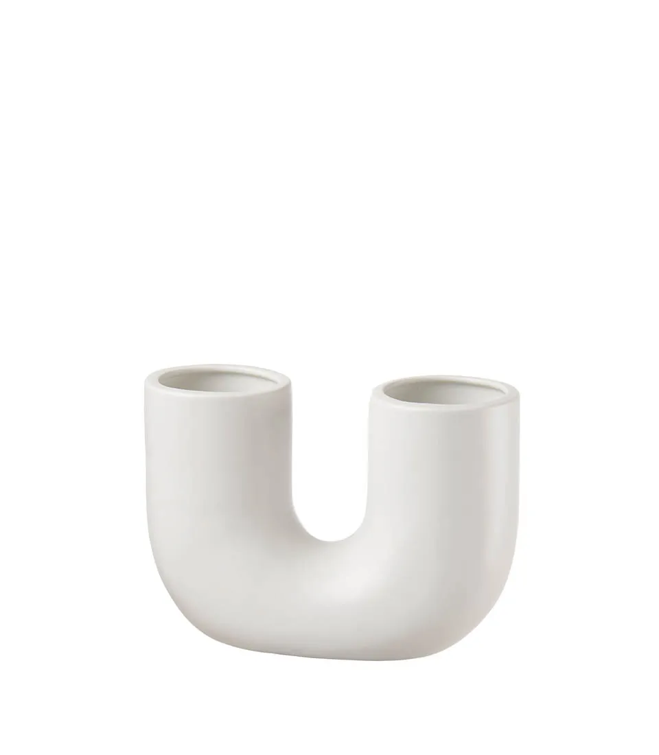 Large U-shaped vase