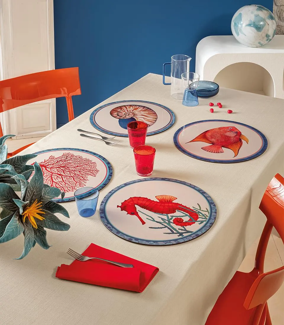 Rigid Placemat, ivory - Pesce Angelo Regina