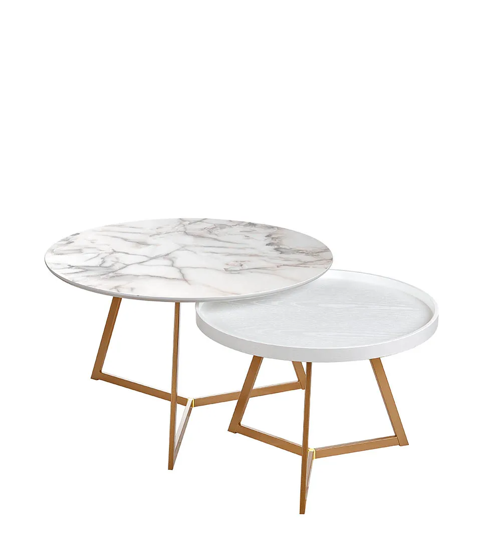 Tavolini tondi - set 2 pz