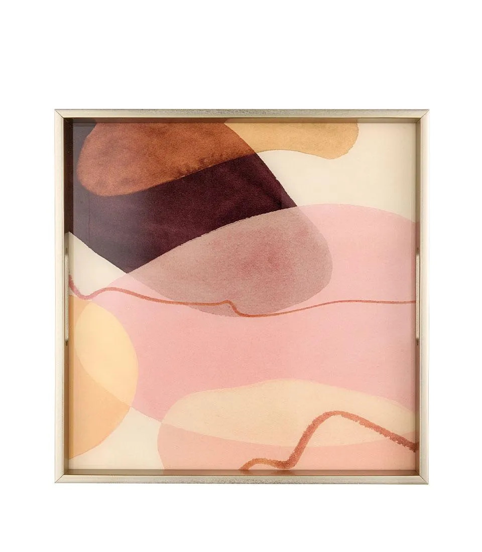 Vassoio quadrato - Dune di seta