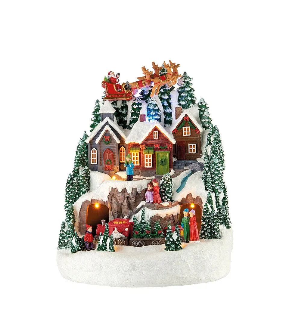 Standing decoration village