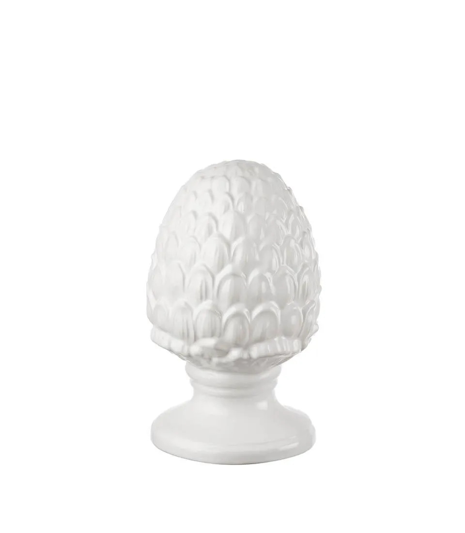 Pinecone, white