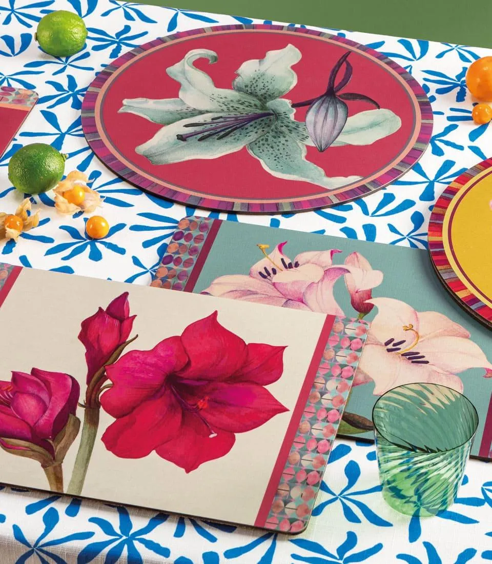 Rigid Placemat, magenta - Orchidea