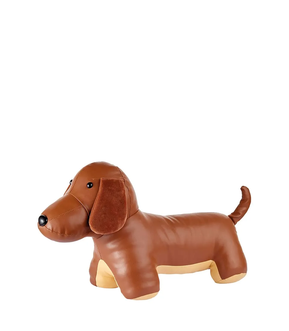 Fermaporta cane - marrone