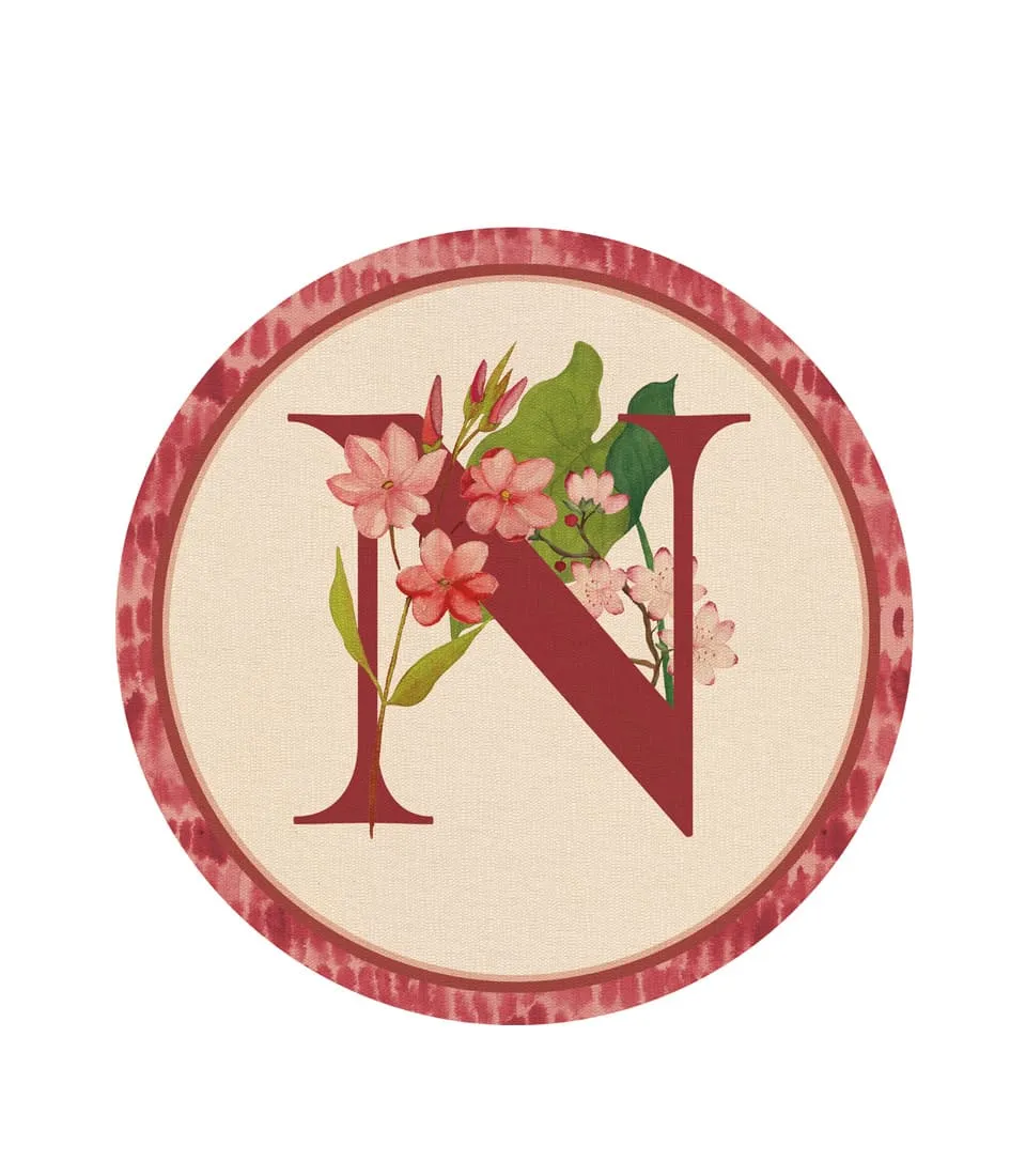 RIGID PLACEMAT, IVORY, Ø39 - MONOGRAM N