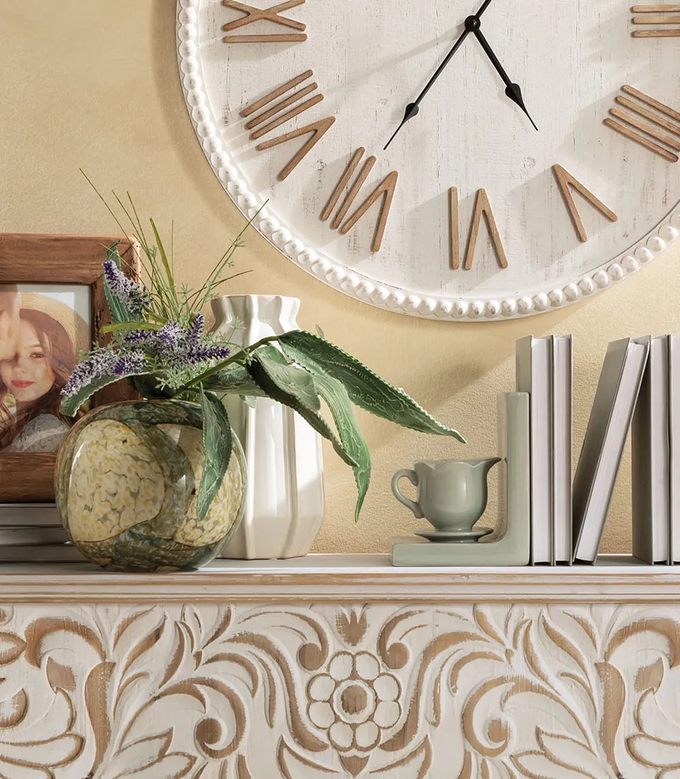 Bookend tea time, sage green - set 2 pcs