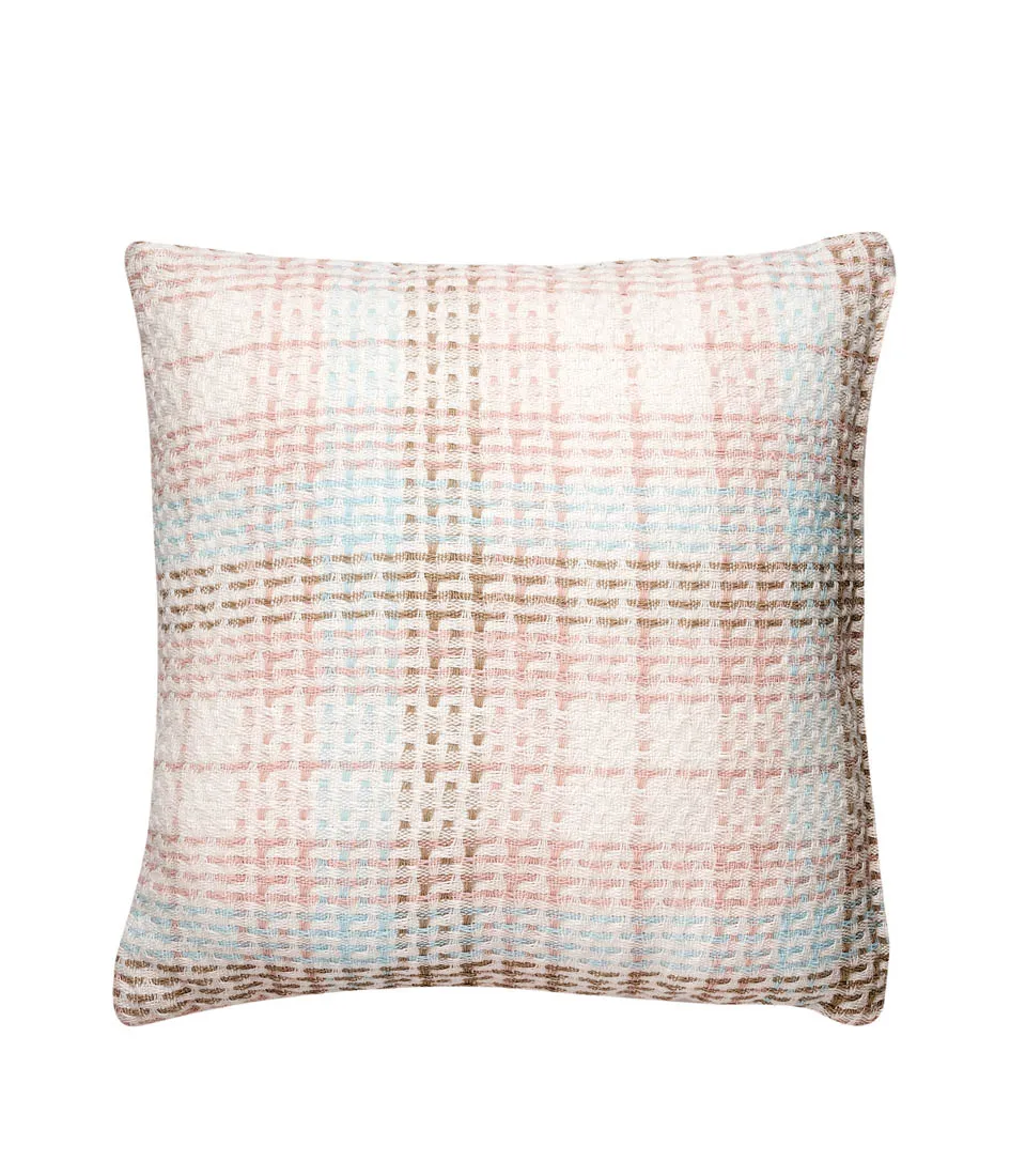 Cuscino scozzese rosa 45x45