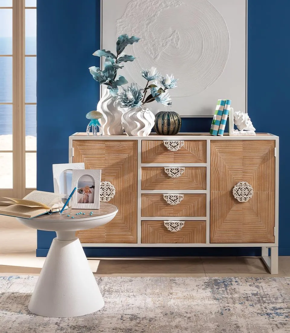 Cabinet with doors and drawers