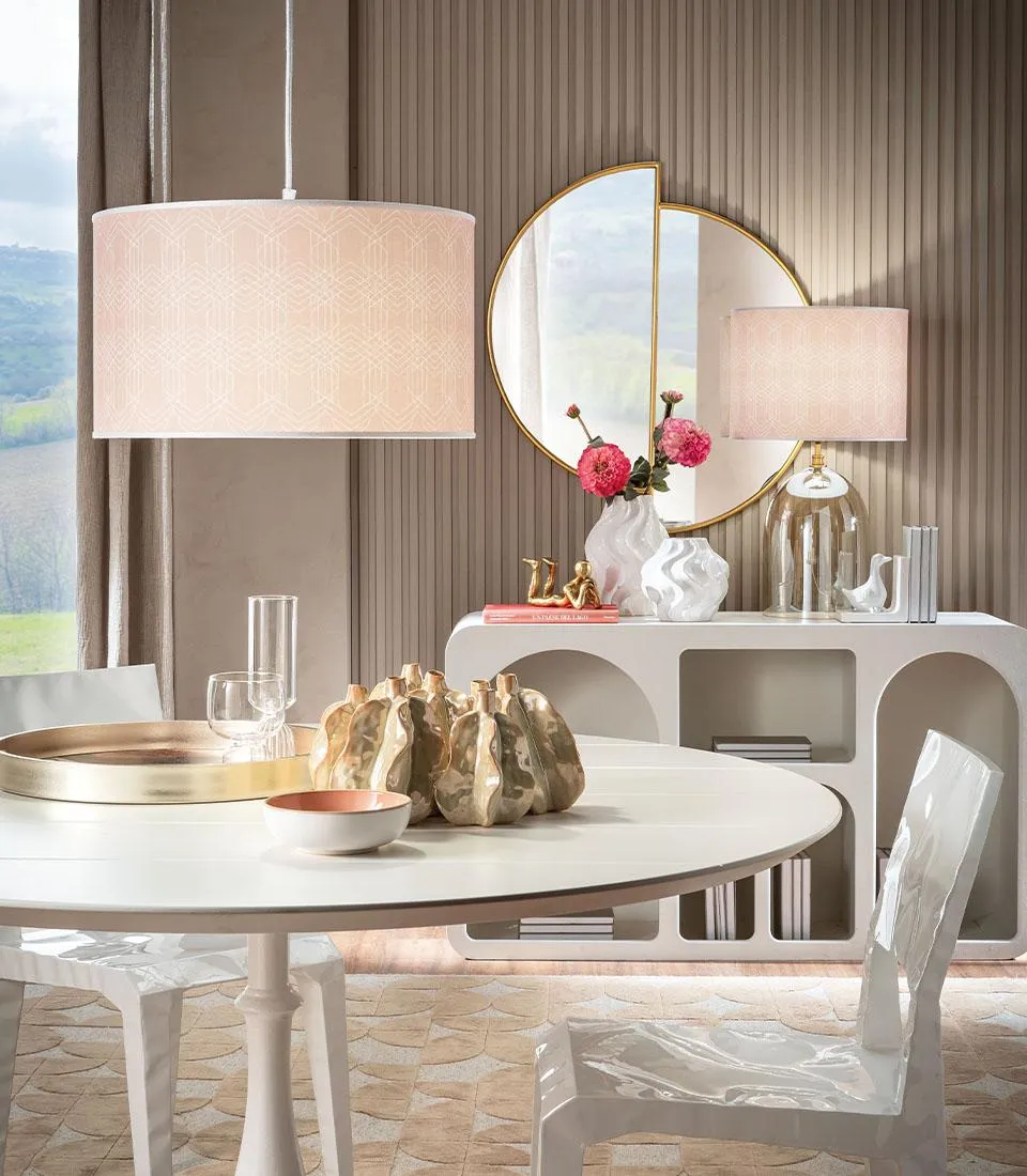 Paralume cilindrico  - Intrecci d'Oriente