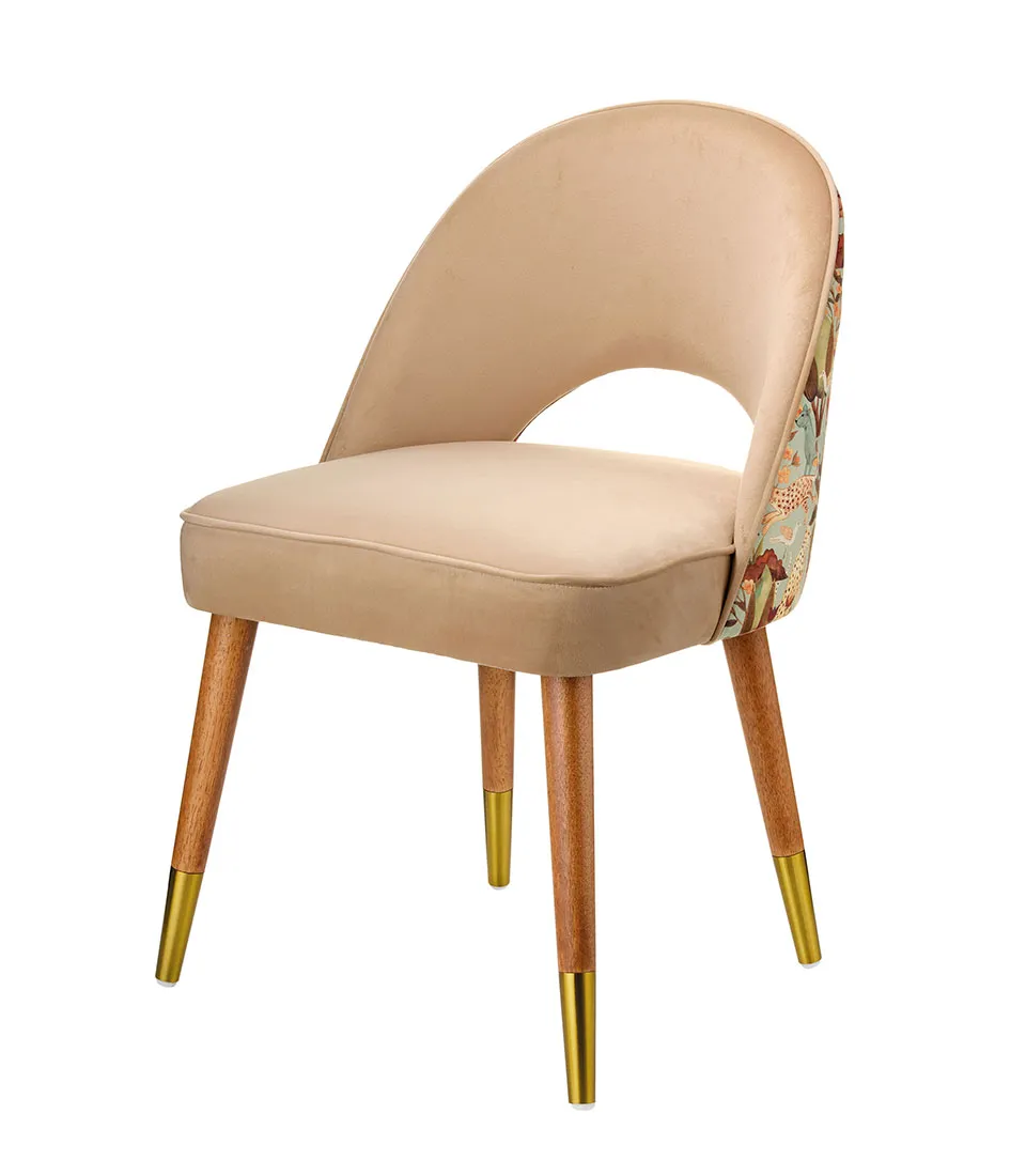 Armchair, beige and sage green