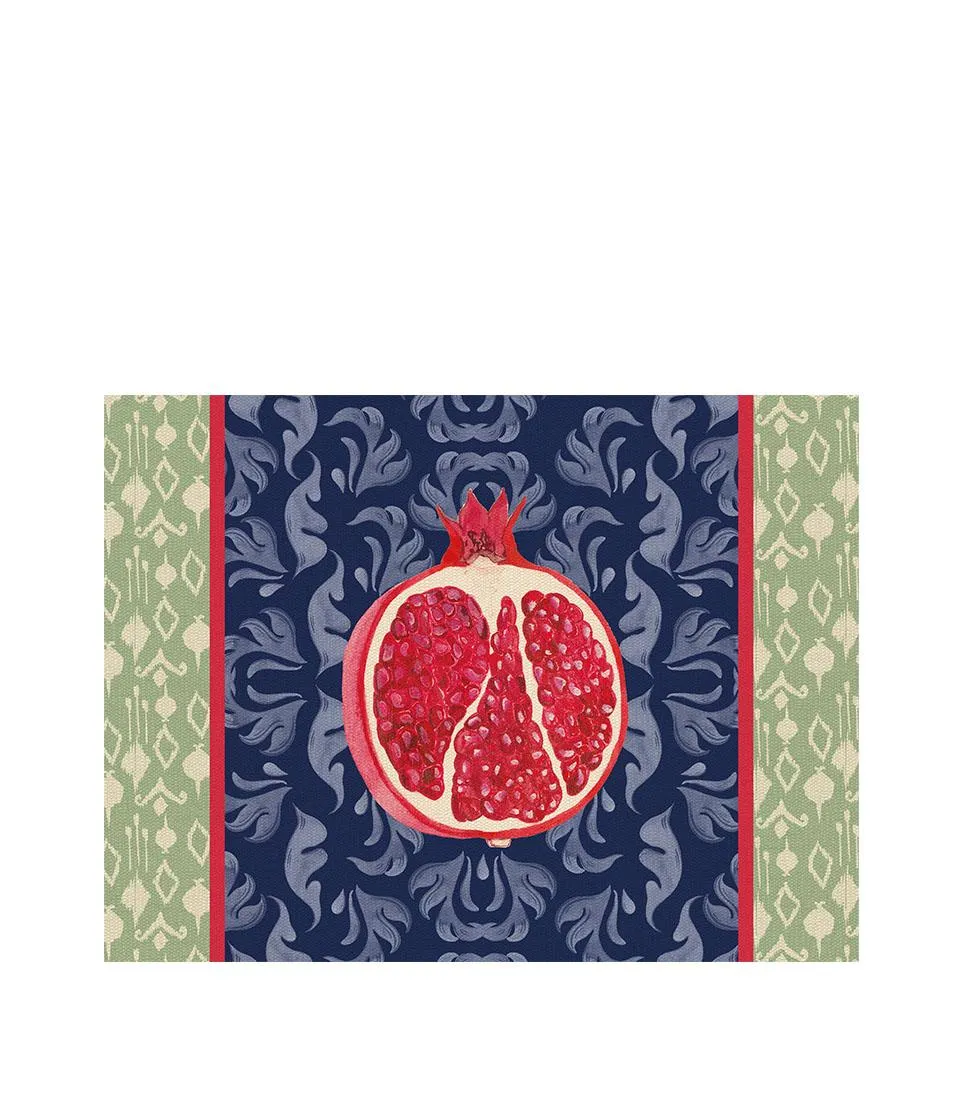 Rigid Placemat, blue - Melograno d'Oriente