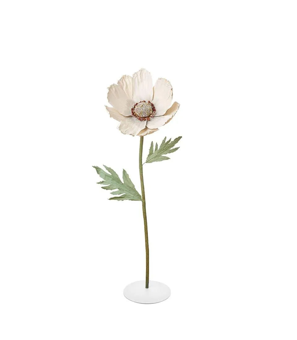 DECORATIVE FLOWER WITH BASE 155H - DAISY