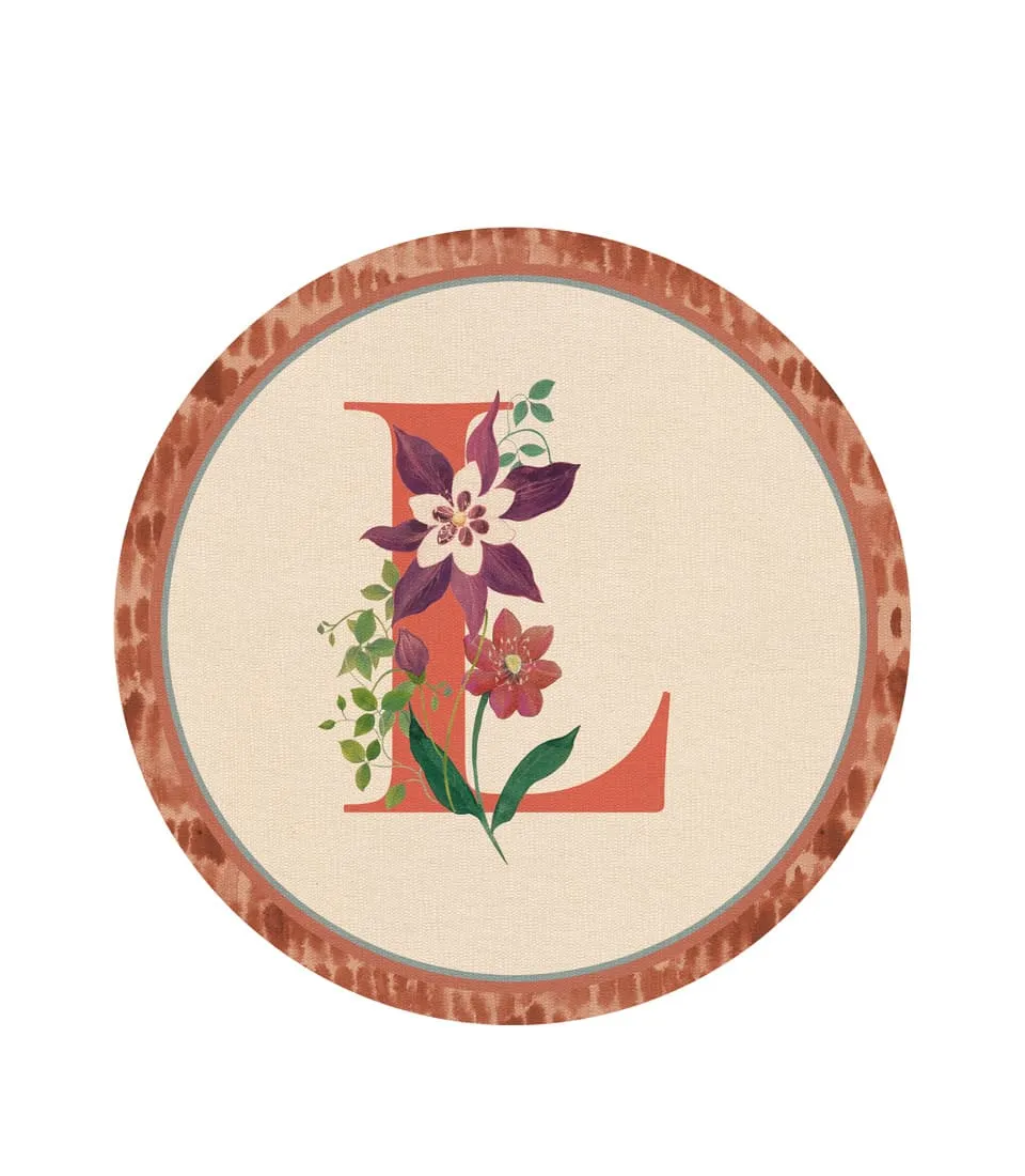 Tovaglietta rigida - monogramma L