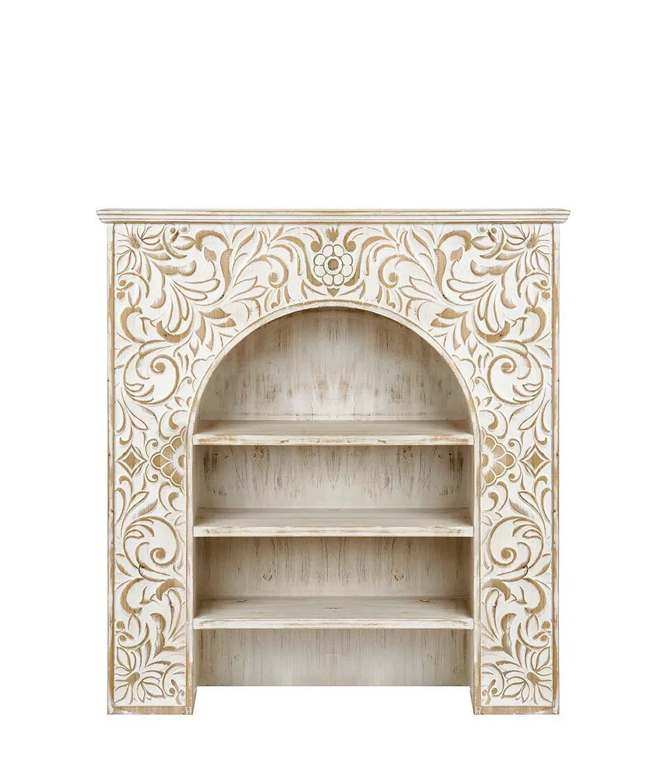Decorative Fireplace with shelves