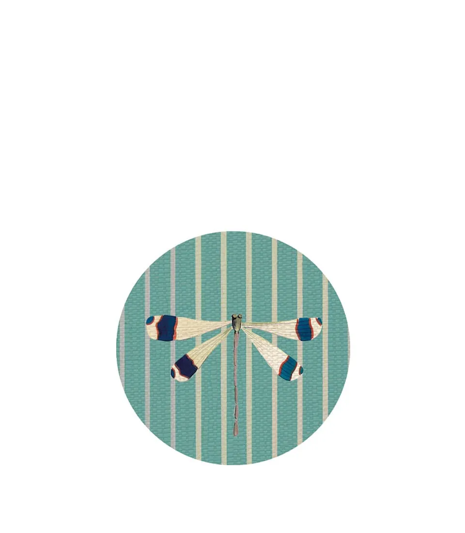 COASTER, TEAL GREEN, Ø10 - LIBELLULA