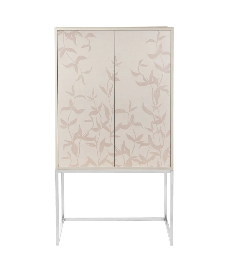 High cabinet with doors, branches pattern