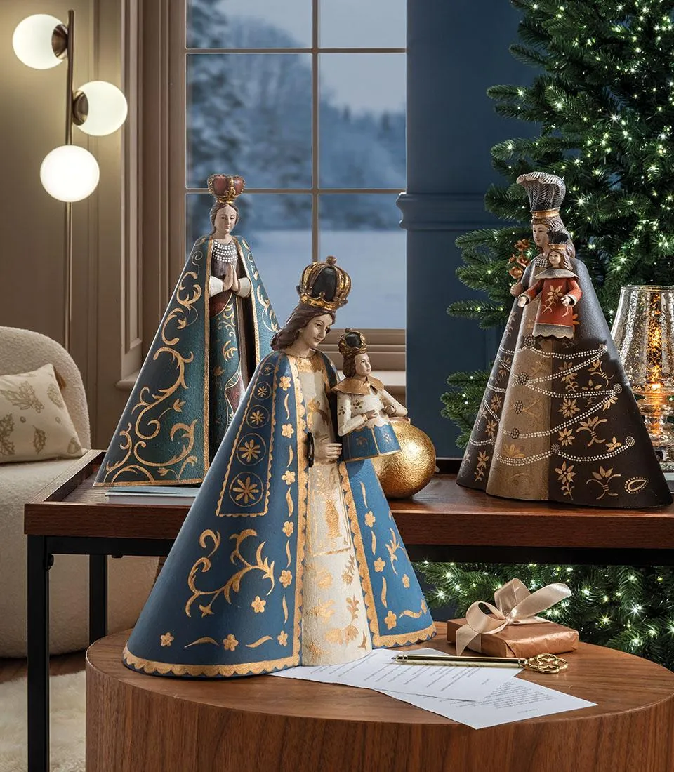 Virgin Mary with brown cloak