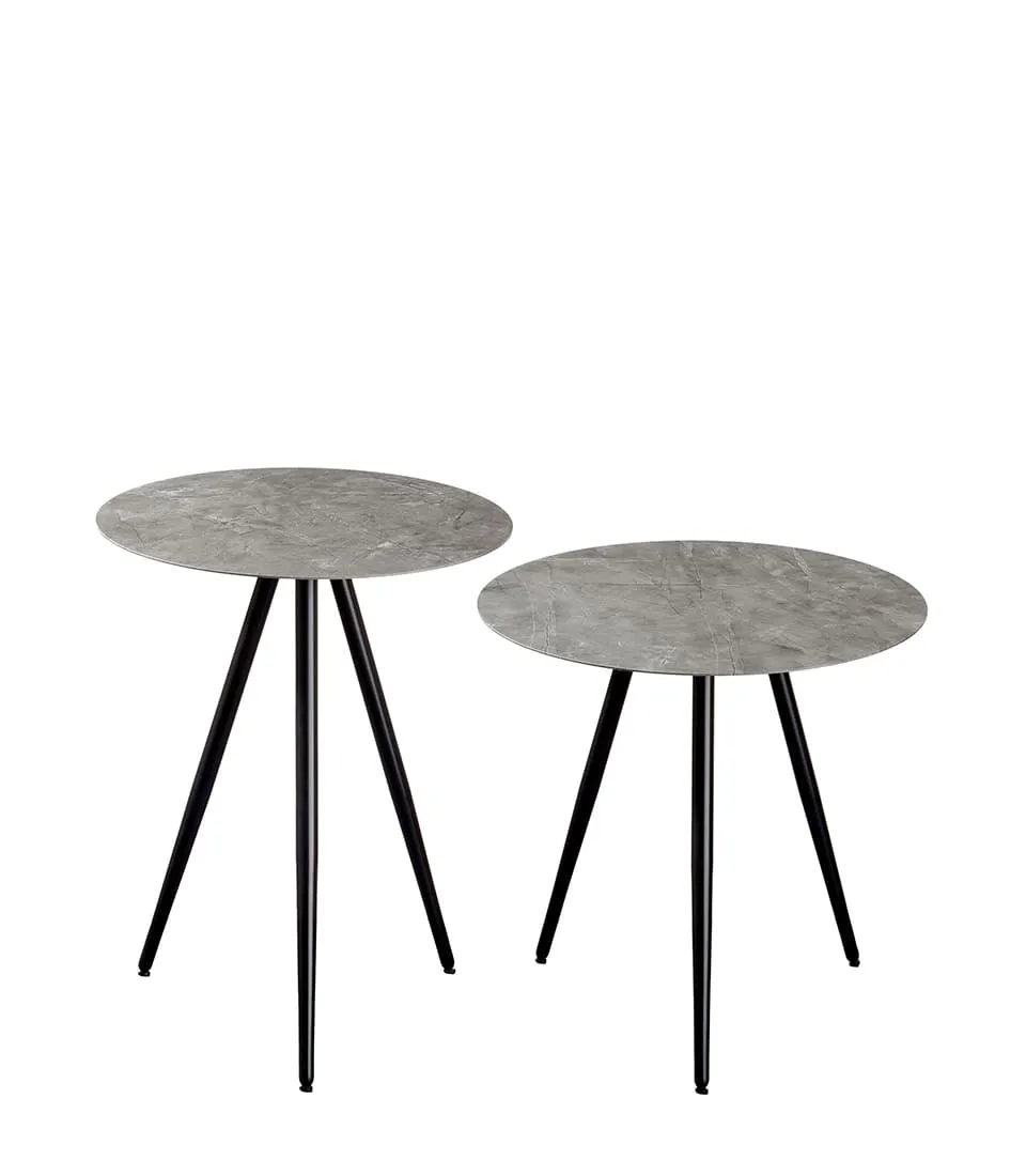 Tavolini tondi - set 2 pz