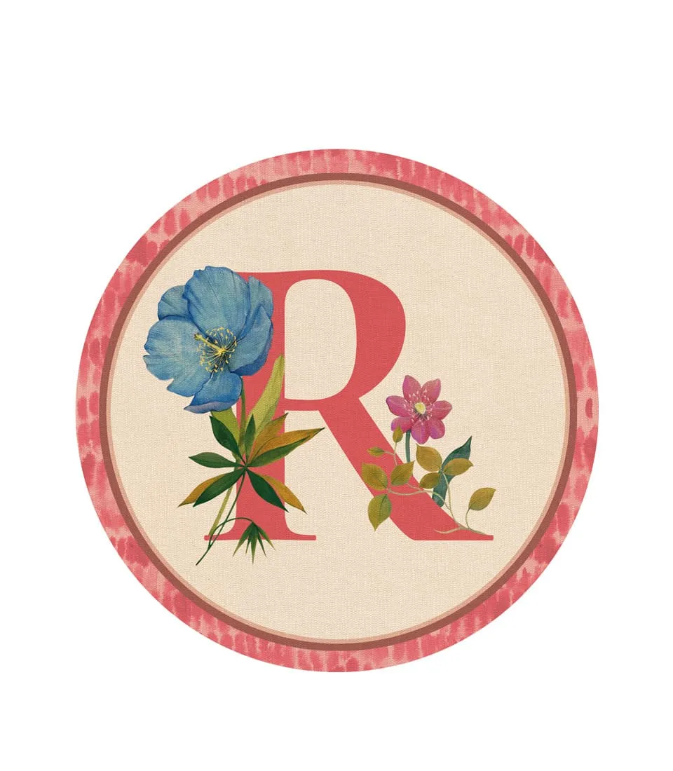 RIGID PLACEMAT, IVORY, Ø39 - MONOGRAM R