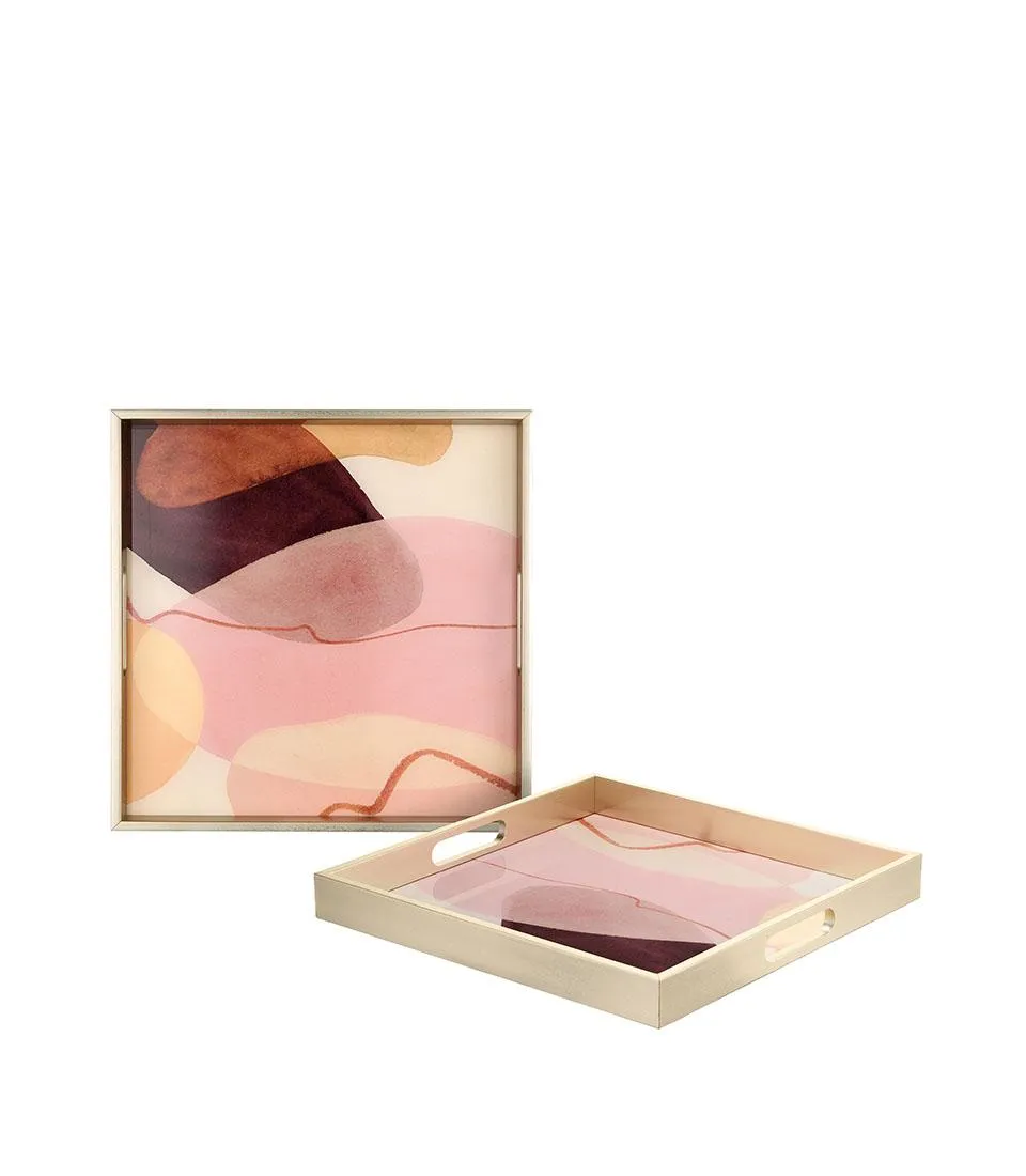 Vassoio quadrato - Dune di seta