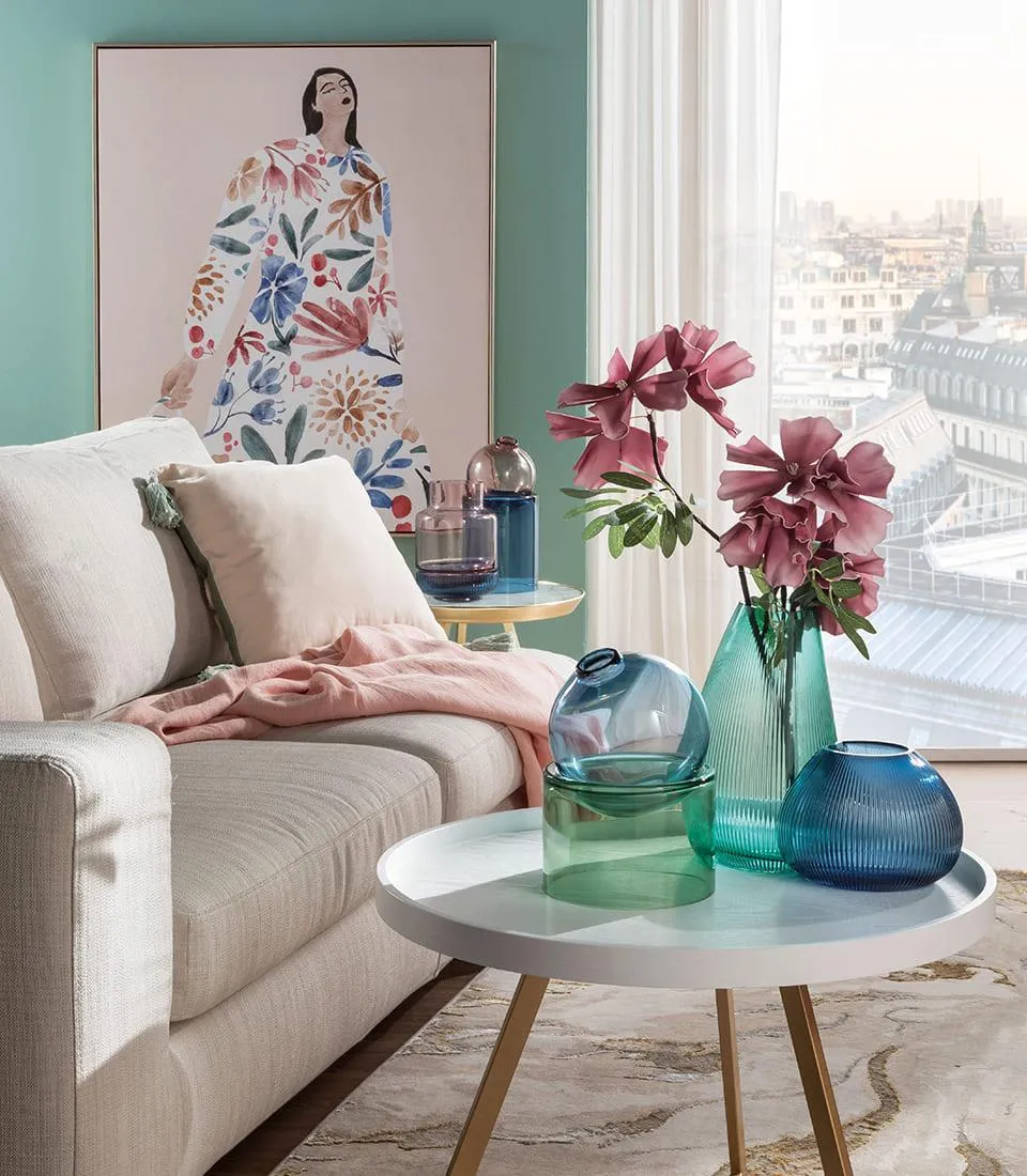 High Sphere Vase with base