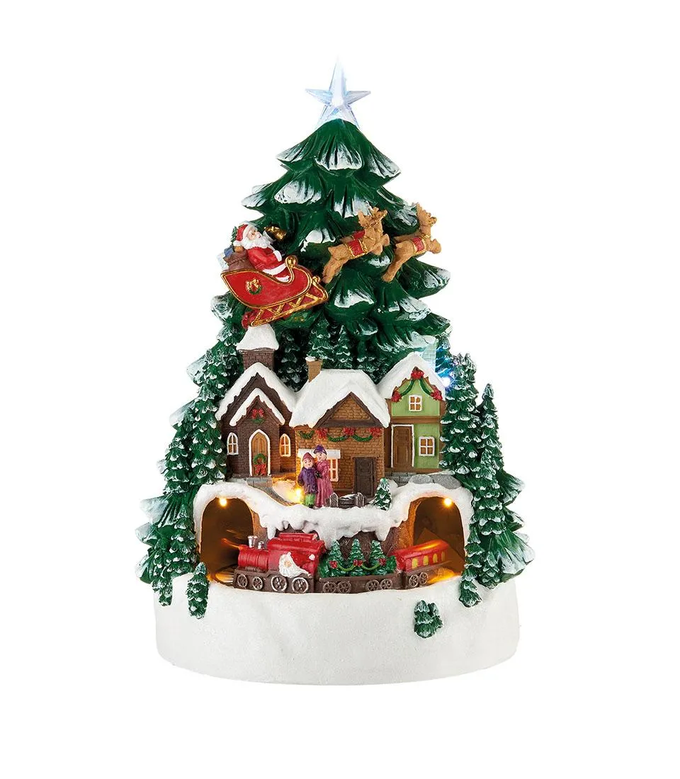 Decorazione da appoggio Villaggio con Stella