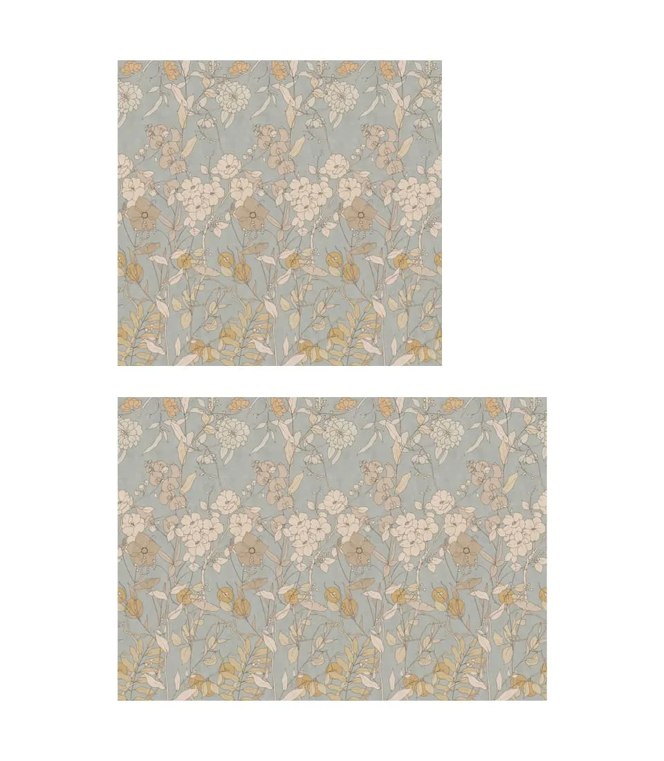 Carta da parati 4,24x3m - Casale fiorito