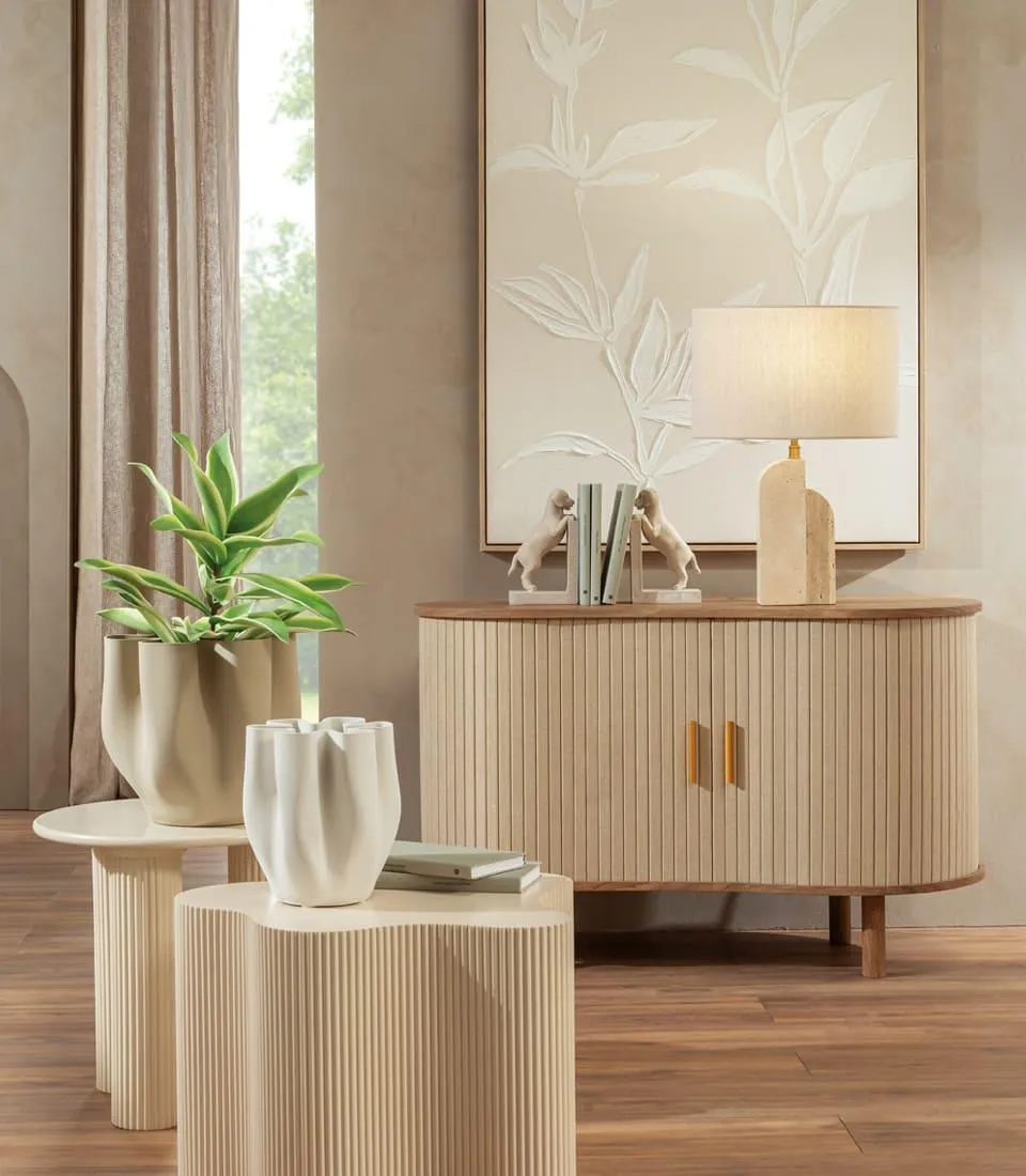 Cabinet with two sliding doors