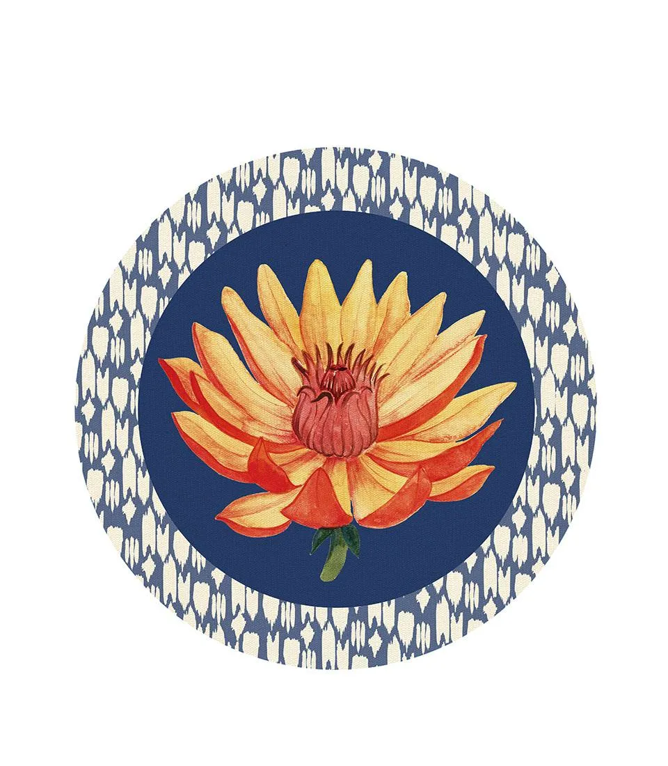 Tovaglietta rigida blu - Riflessi di Loto