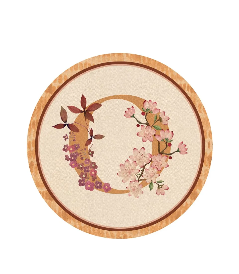 RIGID PLACEMAT, IVORY, Ø39 - MONOGRAM O
