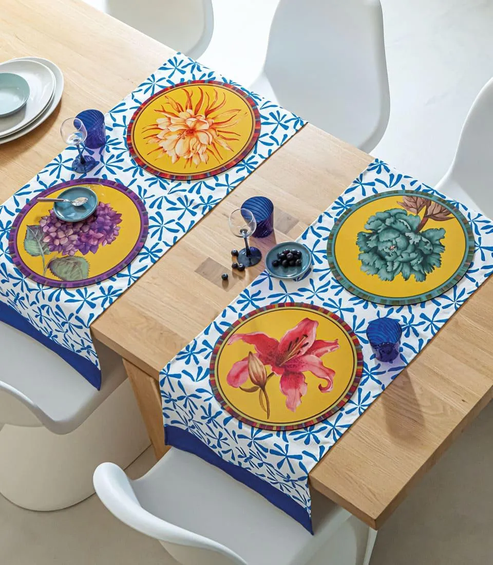 Rigid Placemat, yellow - Ortensia