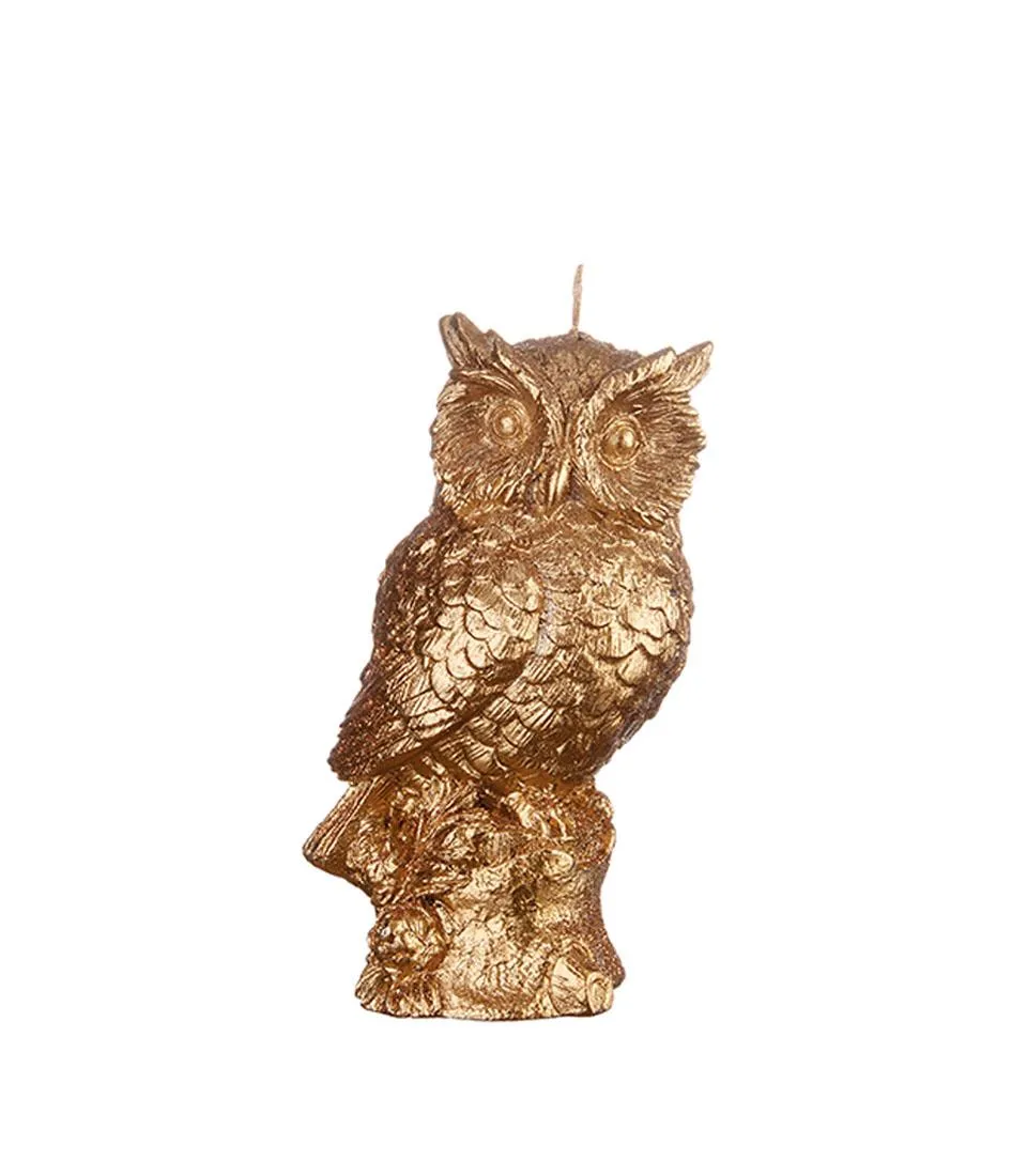 Golden candle owl