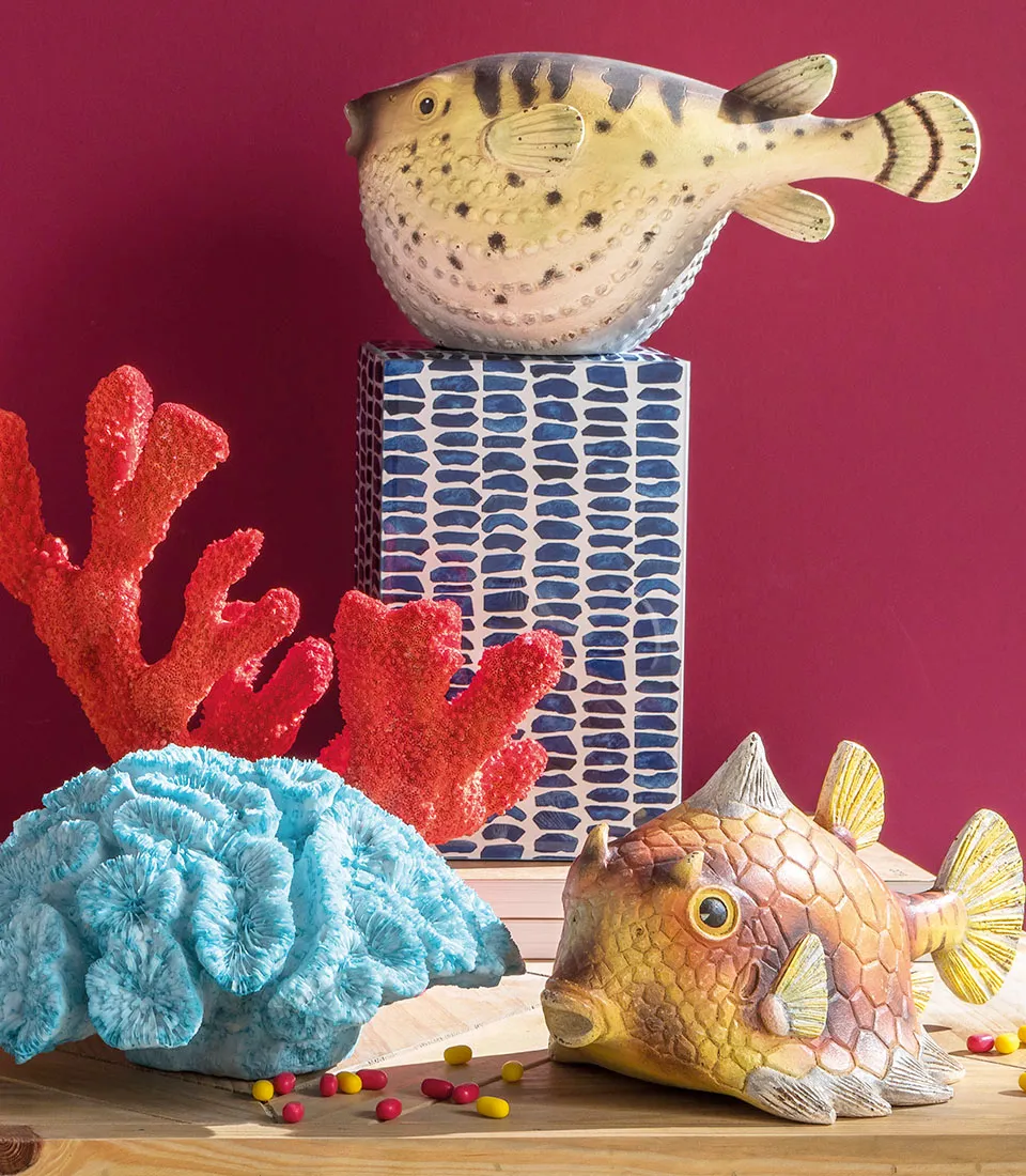 Pesce palla Tetradonte decorativo