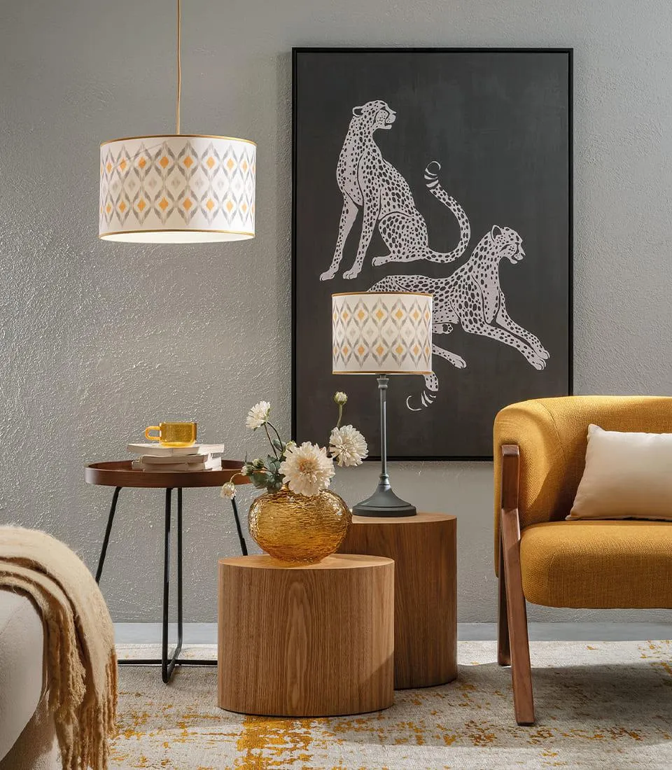 Paralume cilindrico - Moiré