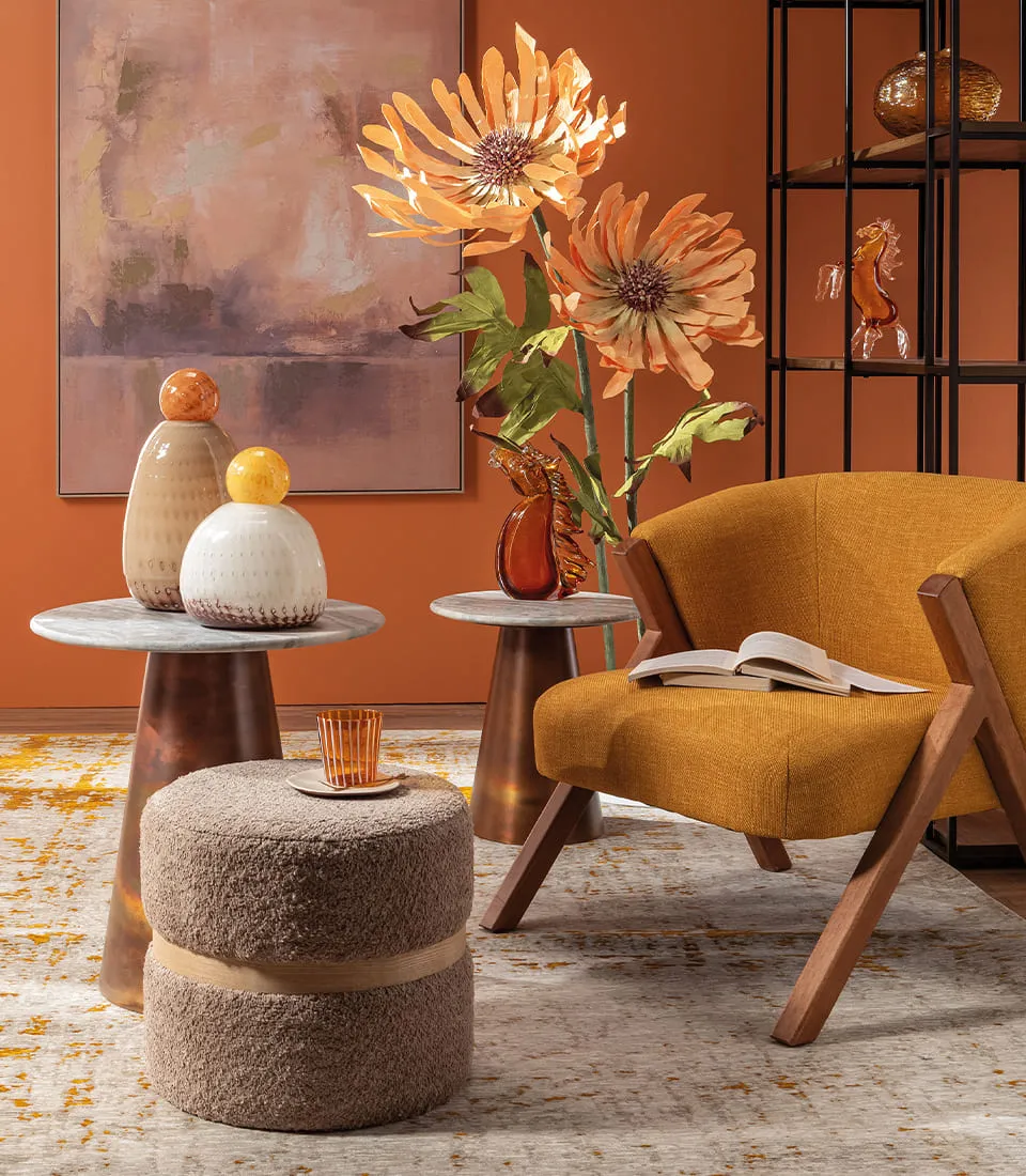 Fiore decorativo con base 160h - Girasole