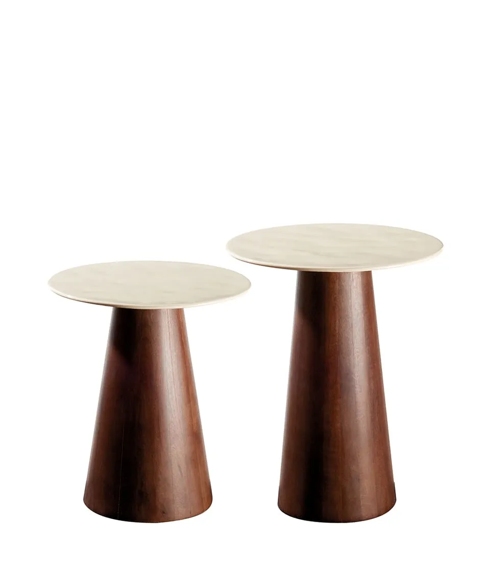 Tavolini tondi - set 2 pz