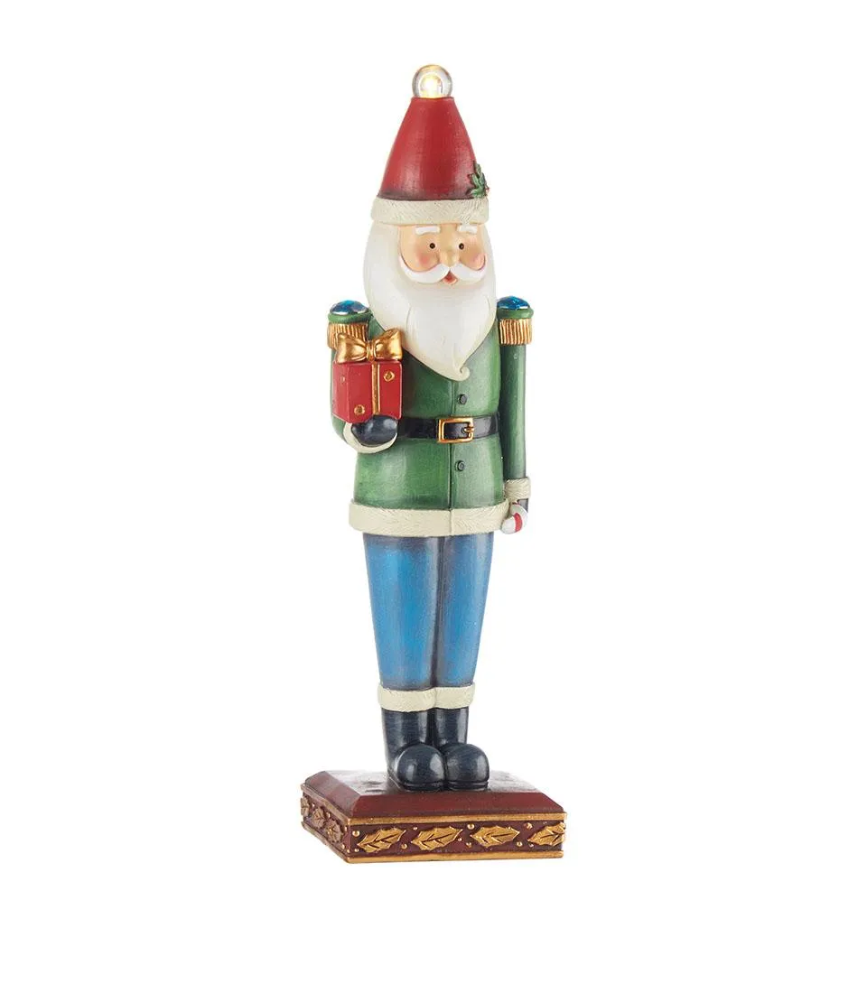 Santa Claus with decorative gift box