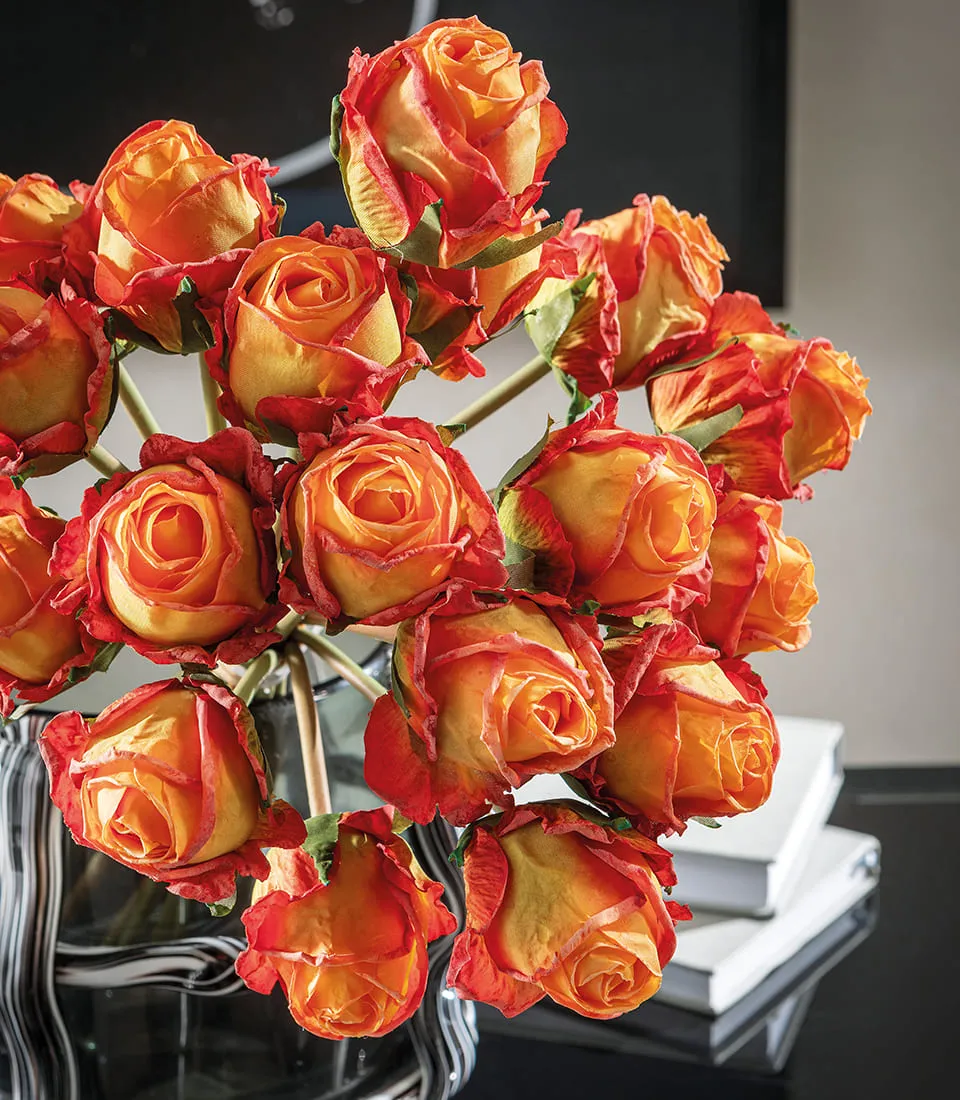 Bouquet 18 roses, orange