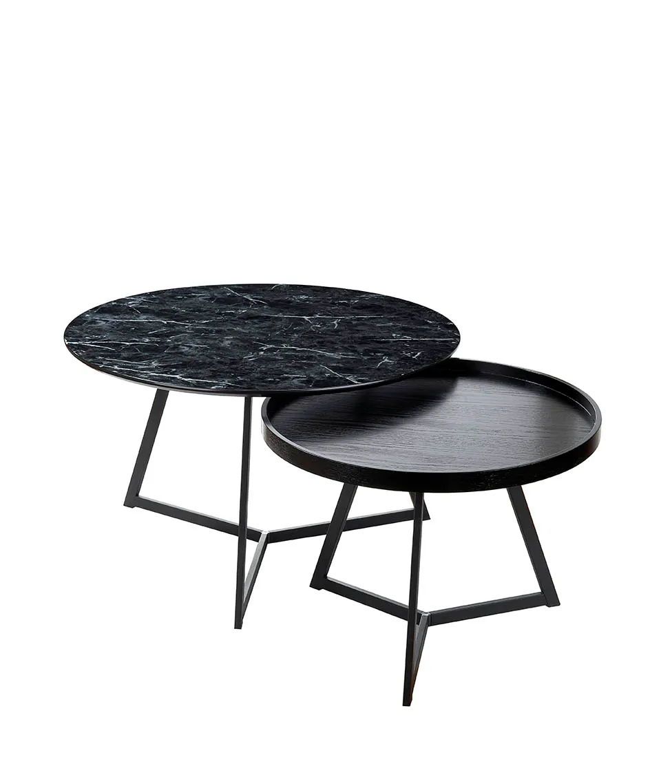 Round tables - set 2 pcs